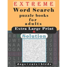 extreme word search puzzle books for adults extra large print and solution: challenging word search books hard level, Great Book of Word Search, Brain