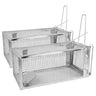 2-Pack Rat Trap Cage, Humane, Reusable, Galvanized Iron, Live Catch