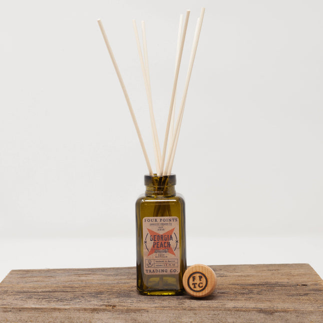 Georgia Peach 3.4oz Reed Diffuser by Four Points Trading Co.