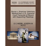 Boone V. American Veterinary Medical Ass'n U.S. Supreme Court Transcript of Record with Supporting Pleadings
