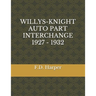 Willys-Knight Auto Part Interchange 1927 - 1932