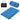 Foldable Futon Mattress with Washable Cover and Carry Bag for Camping Blue-Full Size