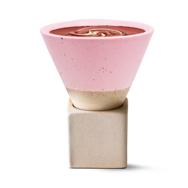 Pink Coffee Mug with Base - 6.8 oz/200ml by Aprika Life