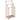 Freestanding Towel Rack 3-Bar Hand Towel Drying Stand with Bottom Storage Shelf-White