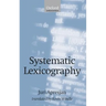 Systematic Lexicography