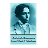 Archibald Lampman - Lyrics Of Earth & Other Poems