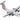 Bombardier Dash 8-100 Commercial Aircraft "American Airlines - American Eagle" (N808EX) Gray with Striped Tail 1/400 Diecast Model Airplane by GeminiJets