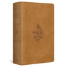 ESV Giant Print Personal Size Bible, Red Letter (Trutone, Nubuck Caramel, Wildflower Design)