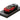 Bugatti Chiron Supersport Italian Red and Nocturne Black "Hypercar League Collection" 1/64 Diecast Model Car by PosterCars