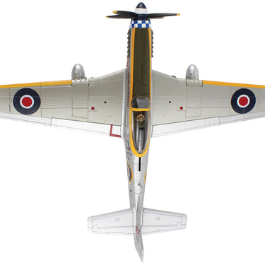 North American Mustang Mk.IV Fighter Aircraft "Flight Lieutenant Arthur S. 'Joe' Doley 19th Squadron" (1945) British Royal Air Force "Air Power Series" 1/48 Diecast Model by Hobby Master