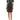 Sharagano notched collar short roll tab sleeve button closure belted matte jersey dress by Curated Brands