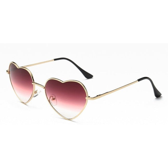 Heart Shaped Ombré Sunglasses in Pink or Green by The Bullish Store