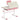 Height-Adjustable Kids Desk with Tilt Desktop and Book Stand-Pink