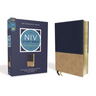 NIV Study Bible, Fully Revised Edition, Leathersoft, Navy/Tan, Red Letter, Comfort Print