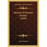Memoir Of Hannah Sinclair (1839)