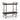 2-Tier Home Bar Cart with Lockable Wheels and Heavy-Duty Metal Frame-Rustic Brown