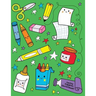 Smiley Supplies Sketchbook: Jumbo Drawing Pad For Sketching, Doodling And Coloring