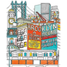 Brooklyn Bound: A Coloring Book: Including Williamsburg, Prospect Park, Coney Island, and More