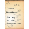 The Way of the Screenwriter