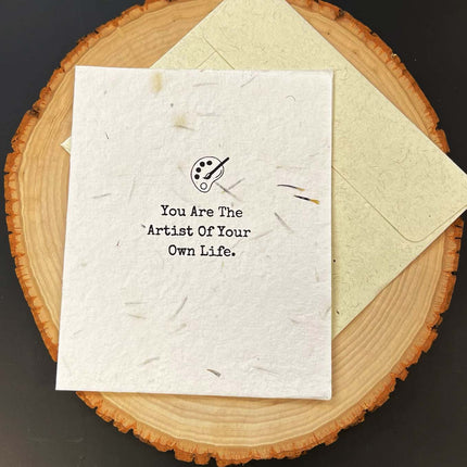 Seed Paper Plantable Card - Artist Of Your Life by Soothi