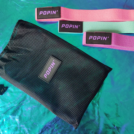 Neon Long Band Bundle (+ workout guide and wash Bag) by Popin Peach LLC