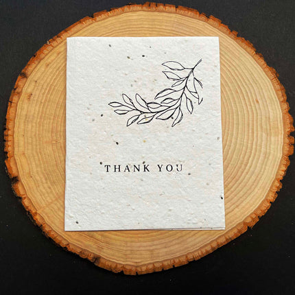 Thank You Seed Paper Greeting Card by Soothi