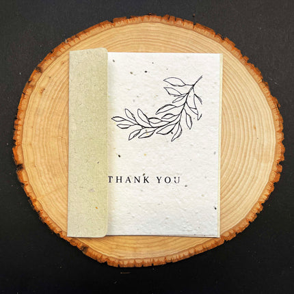 Thank You Seed Paper Greeting Card by Soothi