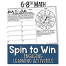 Math Games for Sixth, Seventh Grade, and Eighth Grade: Fun Math Practice & Activities for Kids Ages 12-15: Spin to Win - Engaging Learning Activities
