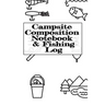 Campsite Composition Notebook & Fishing Log: Camping Notepad & RV Travel Trout Fishing Tracker - Camper & Caravan Travel Journey & Road Trip Writing &