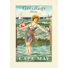 Vintage Lined Notebook Greetings from Cape May, New Jersey