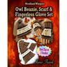 Owl Beanie, Scarf and Fingerless Glove Set