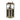 Industrial Corner Bar Cabinet with Glass Holder and Adjustable Shelf-Taupe