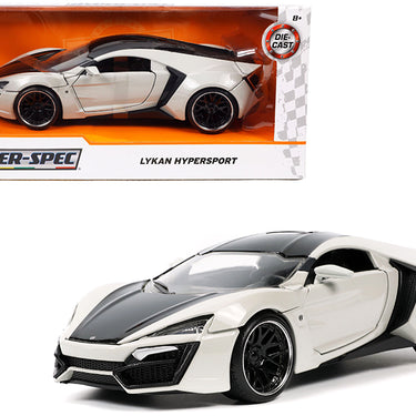 Lykan Hypersport Gray and Black "Hyper-Spec" Series 1/24 Diecast Model Car by Jada