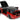 1965 Ford Mustang Custom Red and Black "Bigtime Muscle" Series 1/24 Diecast Model Car by Jada