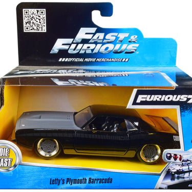 Letty's Plymouth Barracuda "Fast & Furious 7" Movie 1/32 Diecast Model Car by Jada