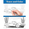 Trace and Color: Classic Automobiles: Adult Activity Book