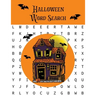 Halloween Word Search: Puzzles Activity Book, Fun For Kids & Adults, Puzzle Activities Gift, With Solutions Pages