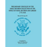 Preliminary Checklist of the Naval Records Collection of the Office of Naval Records and Library, 1775-1910: Record Group 45
