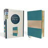 Niv, Giant Print Compact Bible, Leathersoft, Teal, Red Letter Edition, Comfort Print