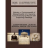 Welosky V. Commonwealth of Massachusetts U.S. Supreme Court Transcript of Record with Supporting Pleadings