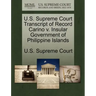 U.S. Supreme Court Transcript of Record Carino V. Insular Government of Philippine Islands