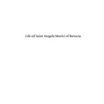 Life of Saint Angela Merici of Brescia: Foundress of the Order of Saint Ursula