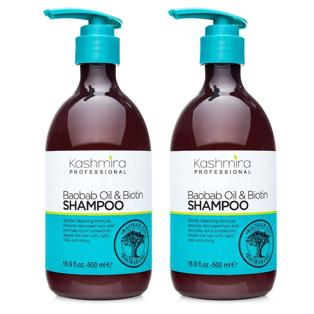 Baobab Oil & Biotin Professional Cleansing Shampoo - 2-Pack