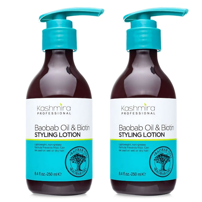 Baobab Oil & Biotin Professional Hydrating Styling Lotion - 2-Pack
