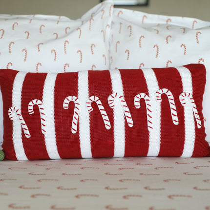 Candy Cane Lumbar Pillow by Melange Collection