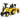 Kids Ride on Tractor Licensed Caterpillar with Detachable Trailer No Power-Yellow