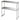 36 x 12 Inch Kitchen Stainless Steel Overshelf with Adjustable Lower Shelf