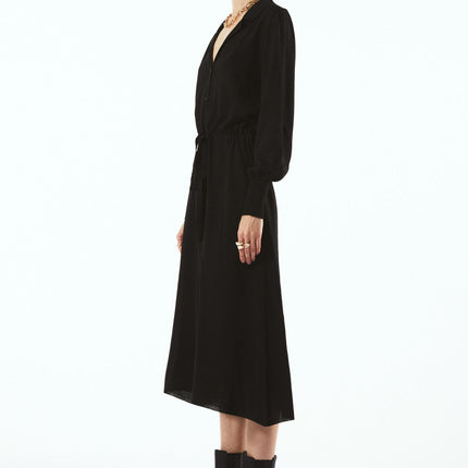 Black Knitwear Shirt Dress by BYNES NEW YORK | Apparel & Accessories