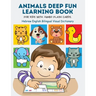 Animals Deep Fun Learning Book for Kids with Jumbo Flash Cards. Hebrew English Bilingual Visual Dictionary: My Childrens learn flashcards alphabet tra