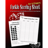 Farkle Scoring Sheet for 4 Players: 200 Pages Classic Dice Game and Math Skill Building Point Scoresheet for Party and Funny Game